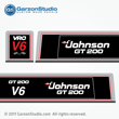 johnson outboard 200 VRO V6 black decals