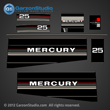 Mercury 20 hp decals 1986