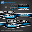 1999 2000 2001 Mercury 225 hp EFI Bluewater  decal set 808562A99