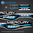 1999 2000 2001 Mercury 225 hp EFI Bluewater  decal set 809693A00 